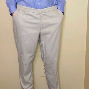 H&M 12 dress pant slim oatmeal texture NWT